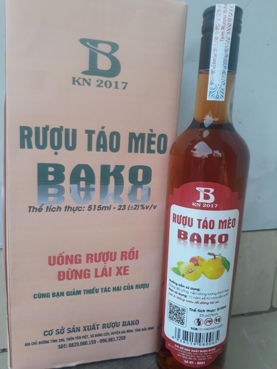 Rượu táo mèo bako